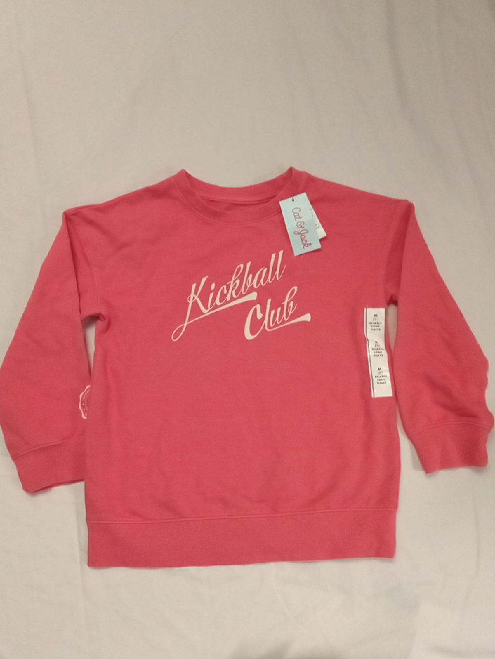 Cat & Jack Red Kickball Club Crewneck Sweatshirt